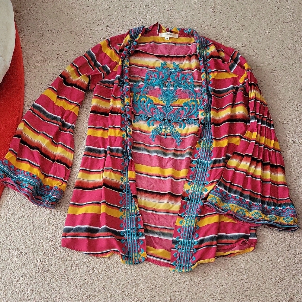 ANDREE BY UNIT Multicolor Striped Cardigan